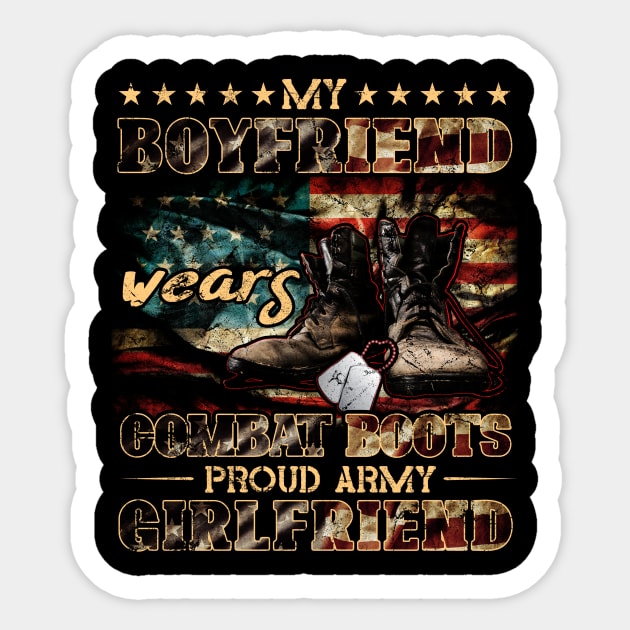 My Boyfriend Wears Combat Boots Proud Army Girlfriend Sticker by Albatross